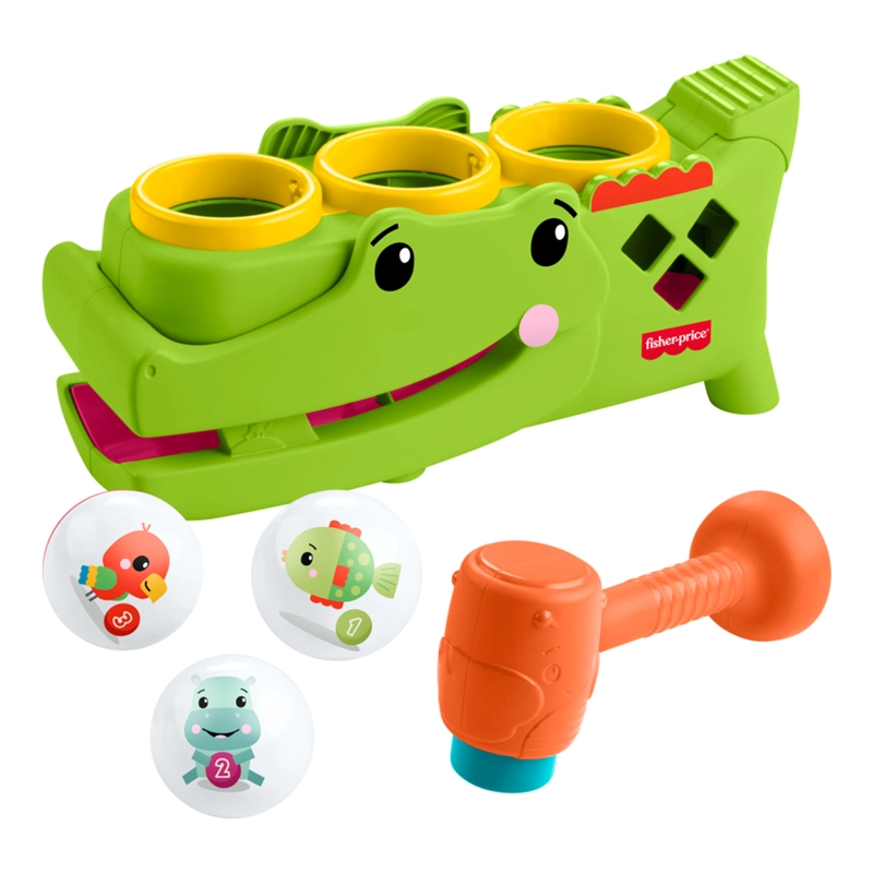 JUGUETE DIDÁCTICO FISHER-PRICE COCODRILO PELOTITAS DIVERTIDAS - 1