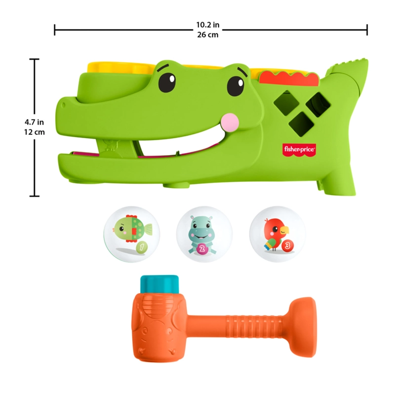 JUGUETE DIDÁCTICO FISHER-PRICE COCODRILO PELOTITAS DIVERTIDAS - 7