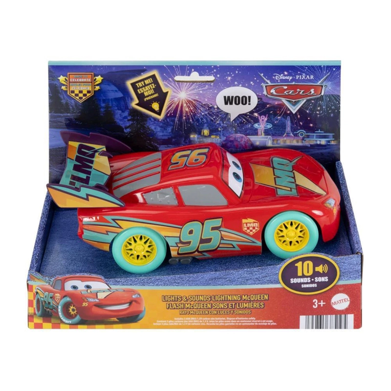 VEHÍCULO DE JUGUETE CARS RAYO MCQUEEN LUCES Y SONIDO - 8