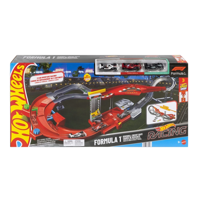 SET DE JUEGO PARA VEHÍCULOS HOT WHEELS PISTA F1 - 8