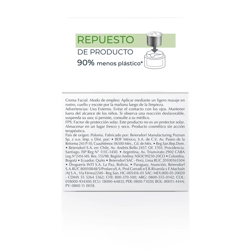 REFILL CREMA EUCERIN HYALURON FILLER ELASTICITY DÍA FPS30 50ML - 5