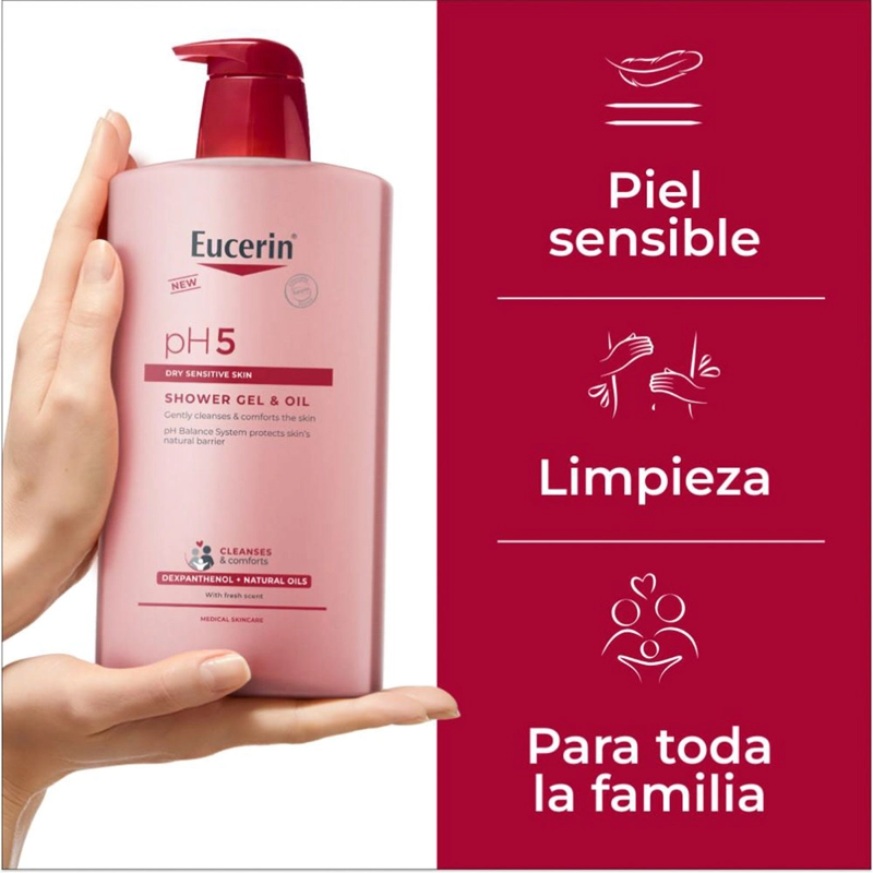 GEL Y ACEITE DE DUCHA EUCERIN PH5 400ML - 3