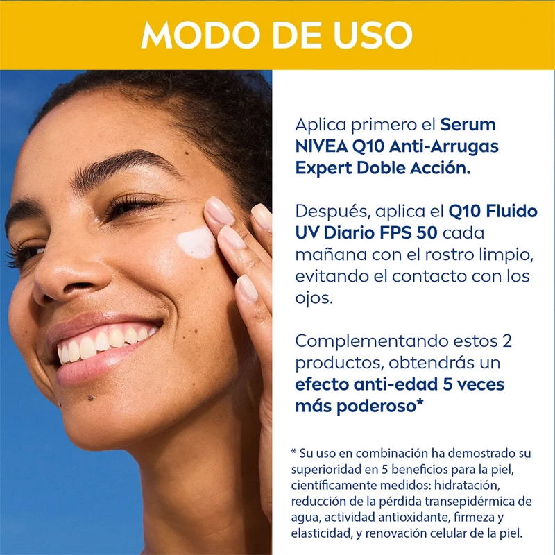 CREMA ANTI-ARRUGAS NIVEA Q10 FPS50 40ML - 10