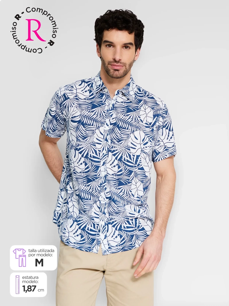CAMISA HOMBRE KENNETH STEVENS MANGA CORTA - 1