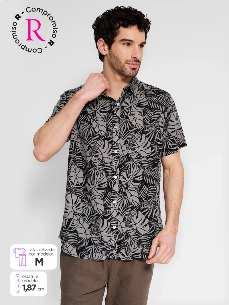 CAMISA HOMBRE KENNETH STEVENS MANGA CORTA