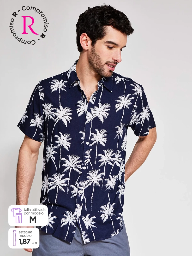 CAMISA HOMBRE KENNETH STEVENS MANGA CORTA - 1