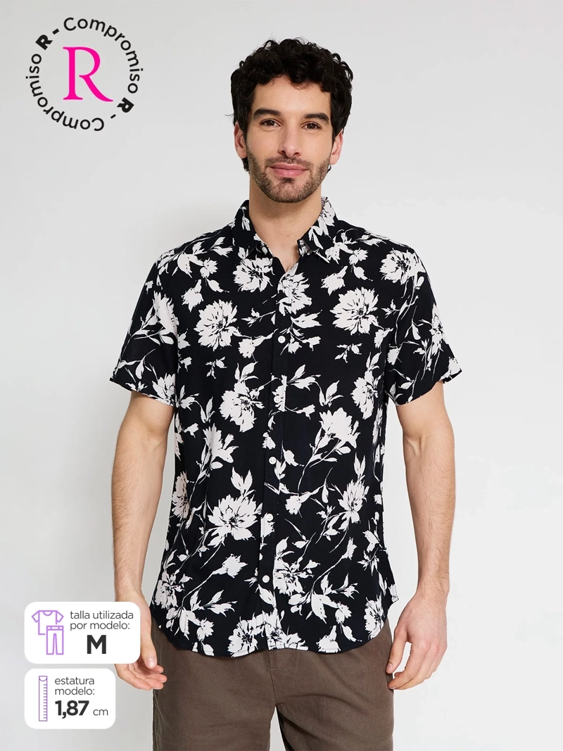 CAMISA HOMBRE KENNETH STEVENS MANGA CORTA - 1
