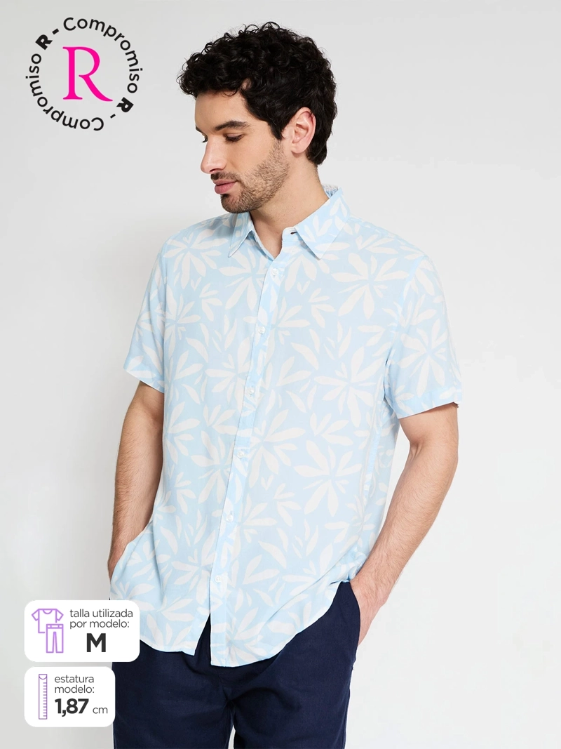 CAMISA HOMBRE KENNETH STEVENS MANGA CORTA