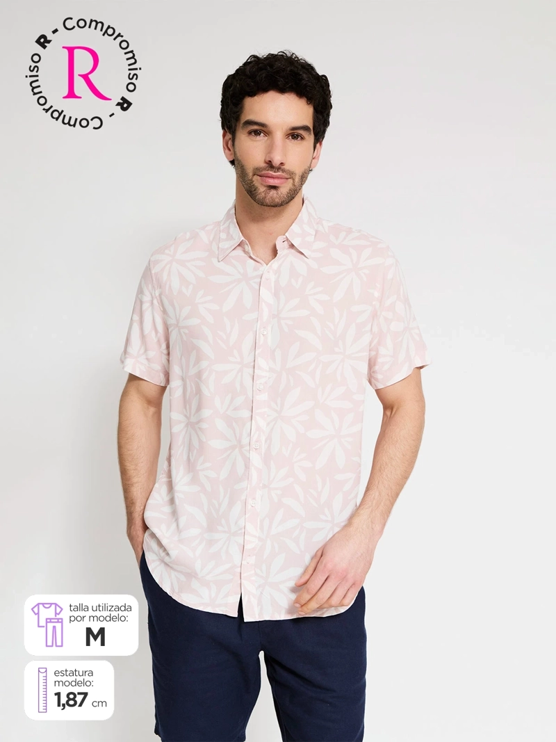 CAMISA HOMBRE KENNETH STEVENS MANGA CORTA