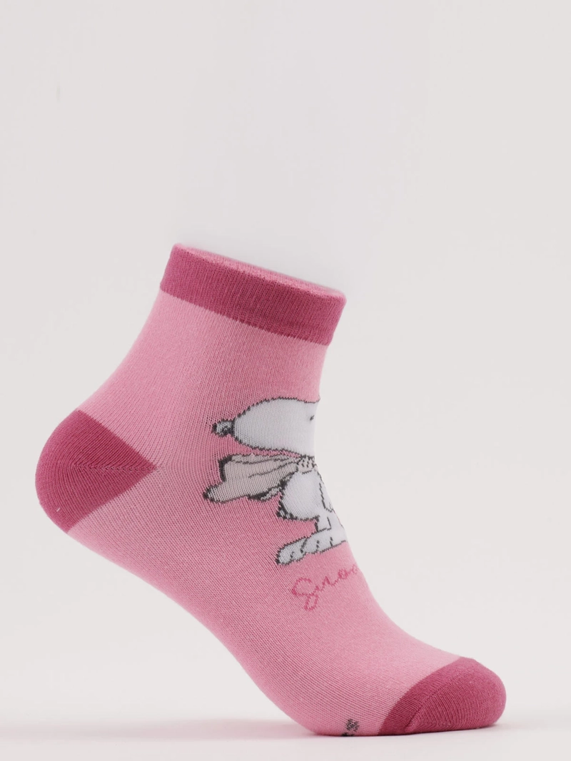 CALCETIN MUJER SNOOPY PACK X3 CORTO - 10