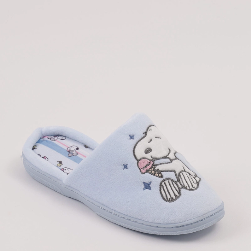 PANTUFLA MUJER SNOOPY CELESTE - 4