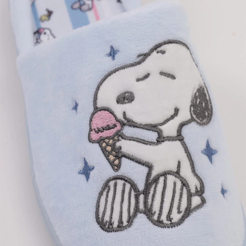 PANTUFLA MUJER SNOOPY CELESTE - 6