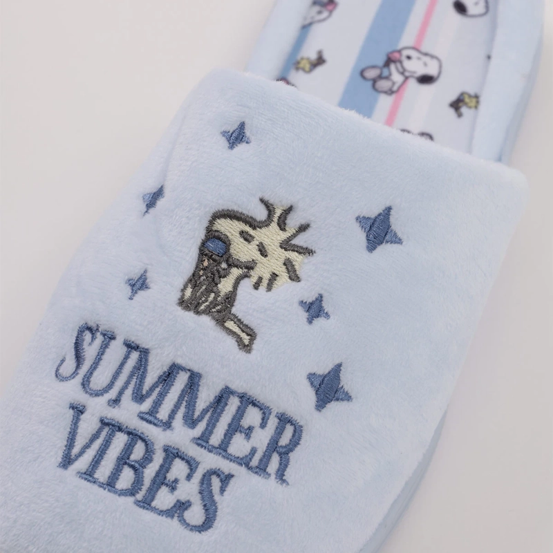 PANTUFLA MUJER SNOOPY CELESTE - 7
