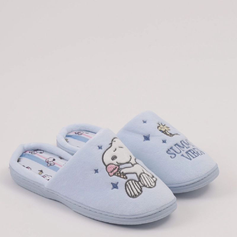 PANTUFLA MUJER SNOOPY CELESTE