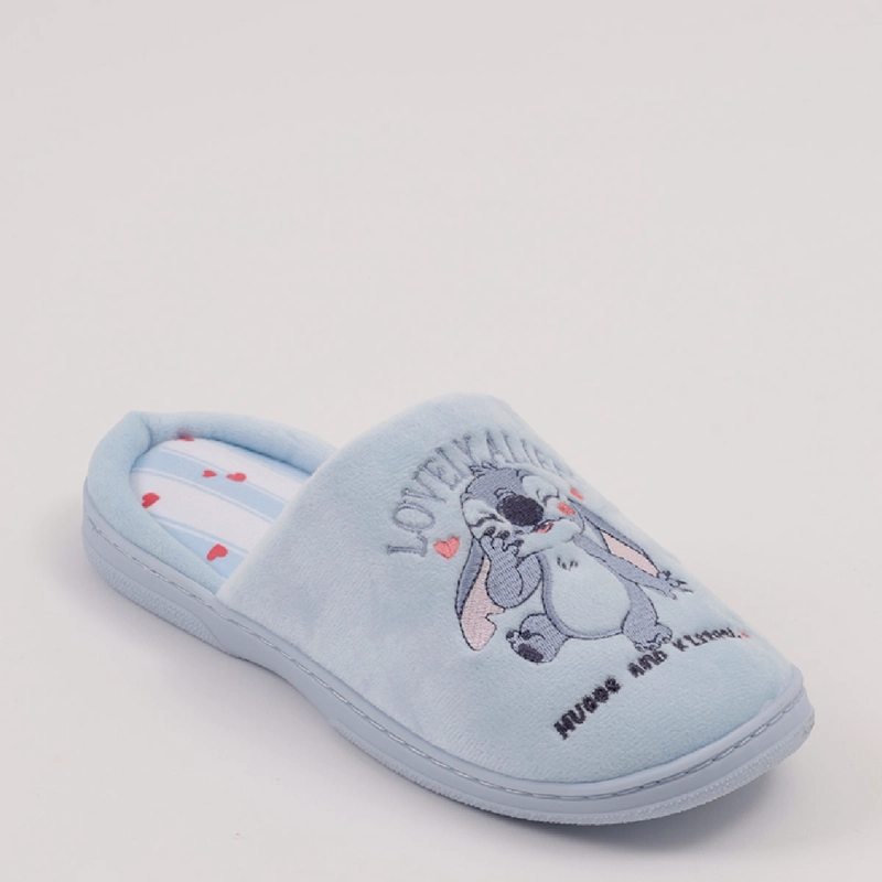 PANTUFLA MUJER STITCH CELESTE - 4