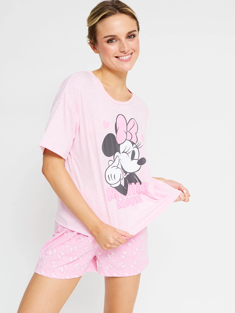 PIJAMA MUJER MICKEY & MINNIE ALGODÓN EN CAJA DE REGALO - 4