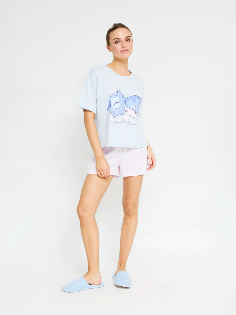 PIJAMA MUJER LILO & STITCH ALGODÓN EN CAJA DE REGALO - 2