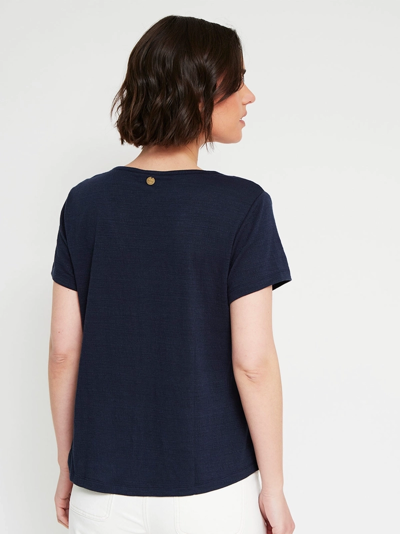 POLERA MUJER REGATTA CUELLO EN V MANGA CORTA - 2