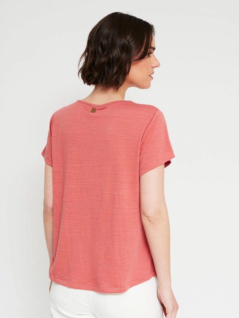 POLERA MUJER REGATTA CUELLO EN V MANGA CORTA - 2