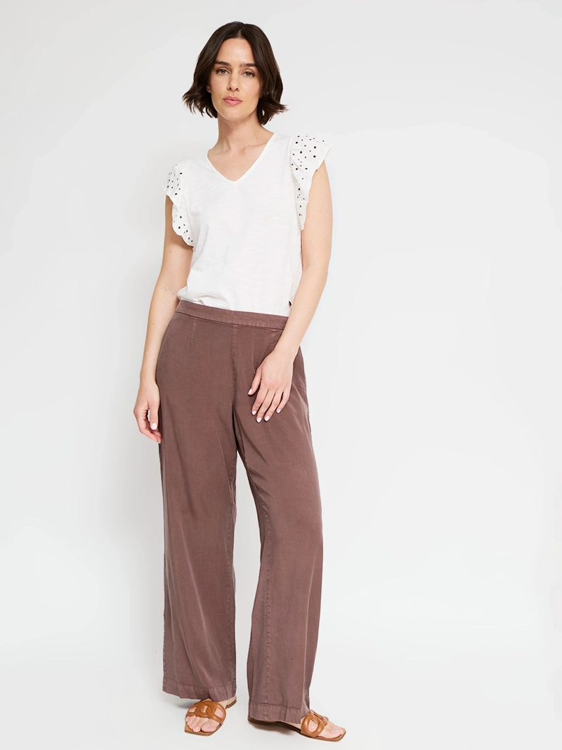 POLERA MUJER TATIENNE ALGODÓN MANGA CORTA VUELO - 4