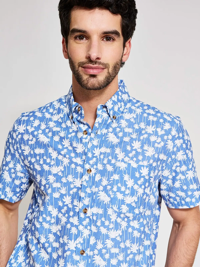 CAMISA HOMBRE KENNETH STEVENS ALGODÓN MANGA CORTA - 3