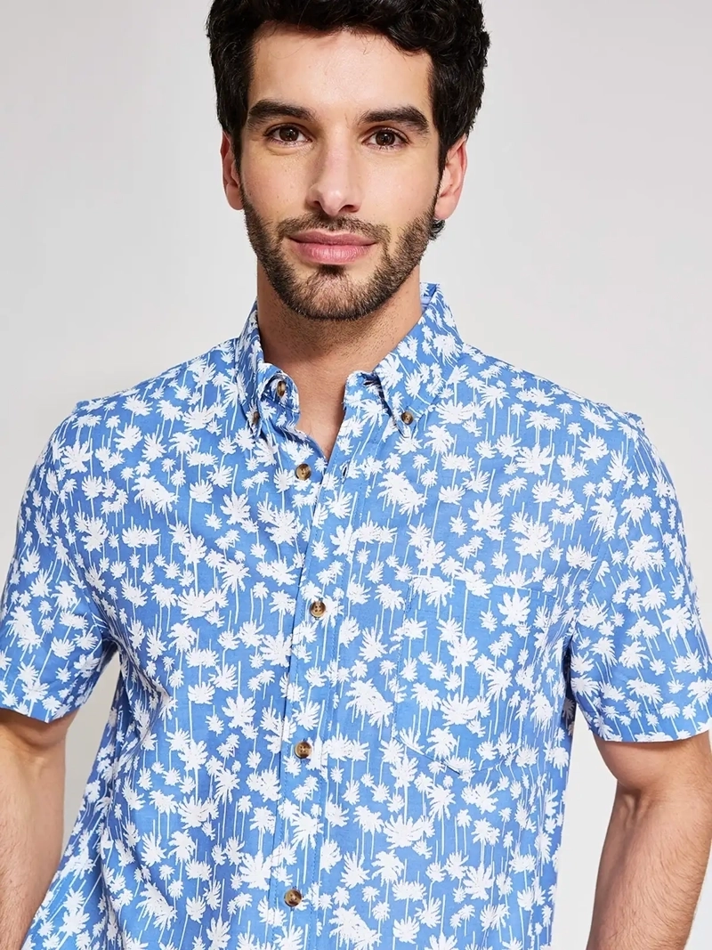CAMISA HOMBRE KENNETH STEVENS ALGODÓN MANGA CORTA - 3