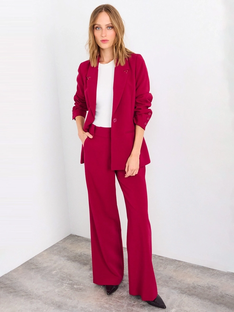 BLAZER MUJER IO SOLAPA TRIÁNGULO METÁLICO - 1