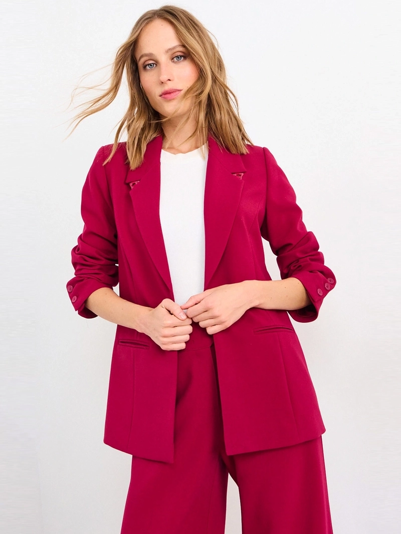 BLAZER MUJER IO SOLAPA TRIÁNGULO METÁLICO - 2