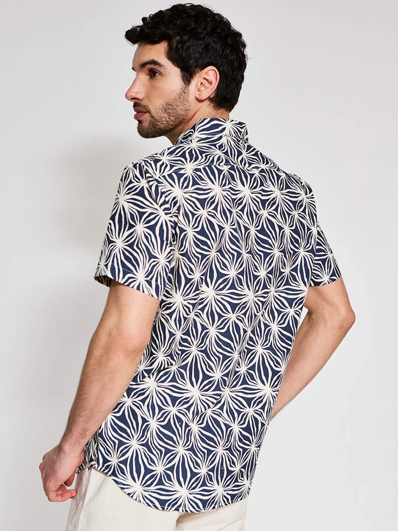 CAMISA HOMBRE KENNETH STEVENS ALGODÓN MANGA CORTA - 2