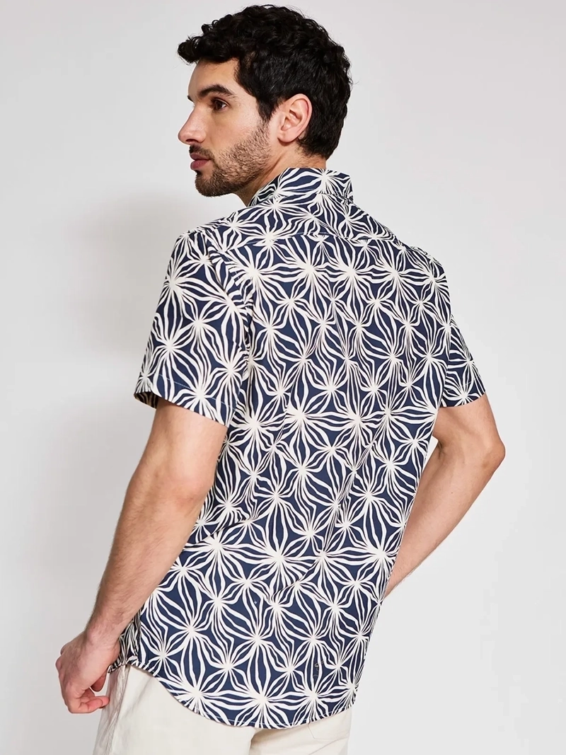 CAMISA HOMBRE KENNETH STEVENS ALGODÓN MANGA CORTA - 2