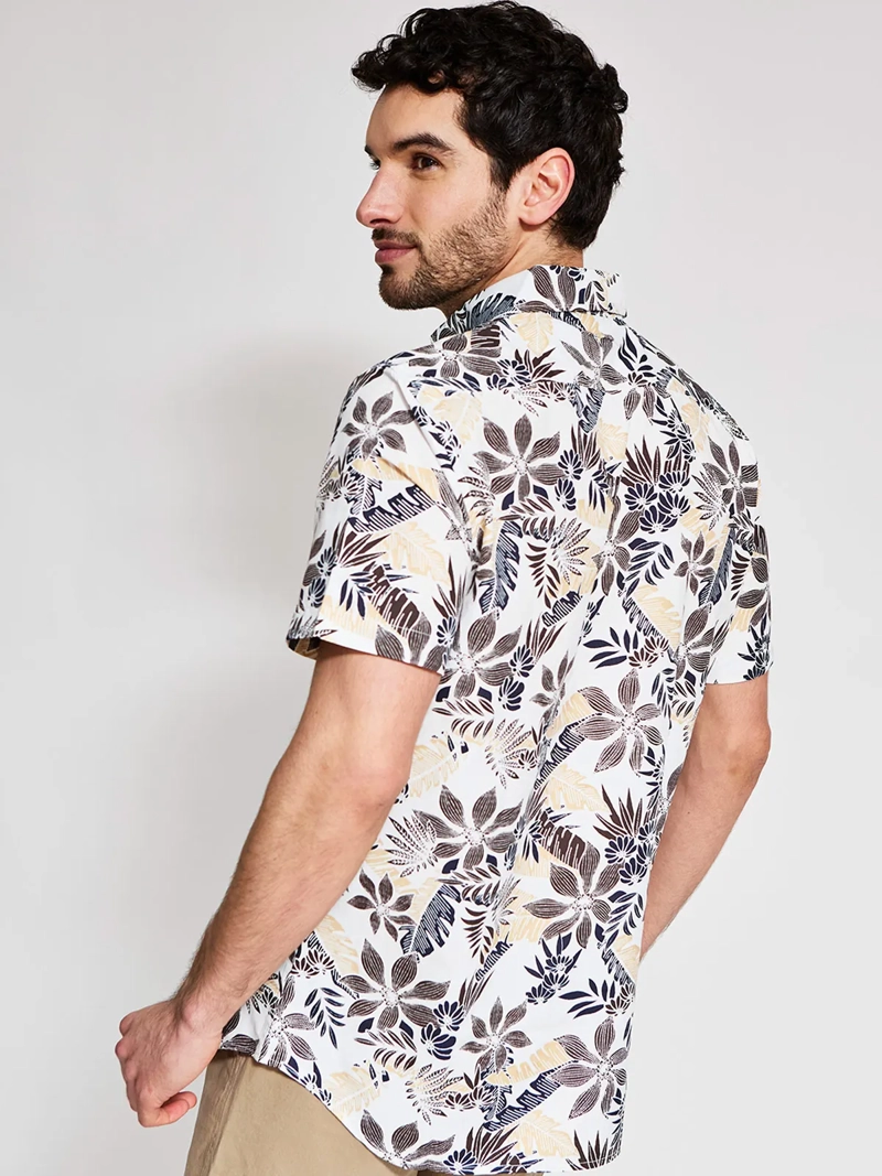 CAMISA HOMBRE KENNETH STEVENS ALGODÓN MANGA CORTA - 2