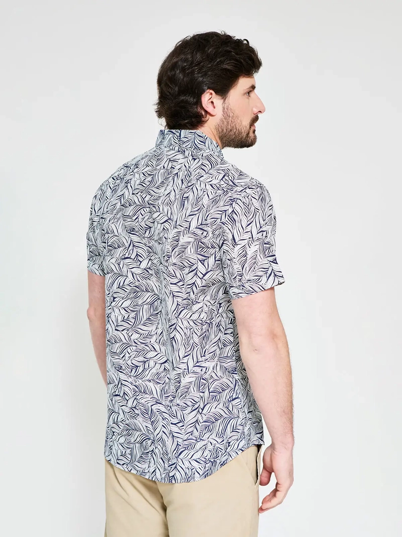 CAMISA HOMBRE KENNETH STEVENS ALGODÓN MANGA CORTA - 2