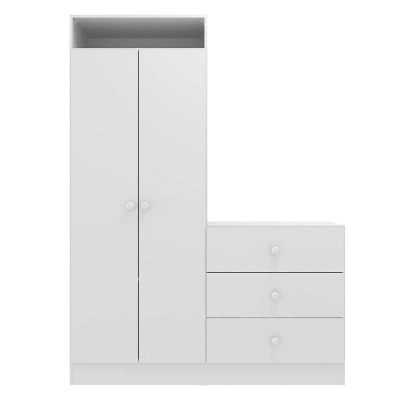 ARMARIO KIDSCOOL PIMPOLHO CON CÓMODA BLANCO - 1