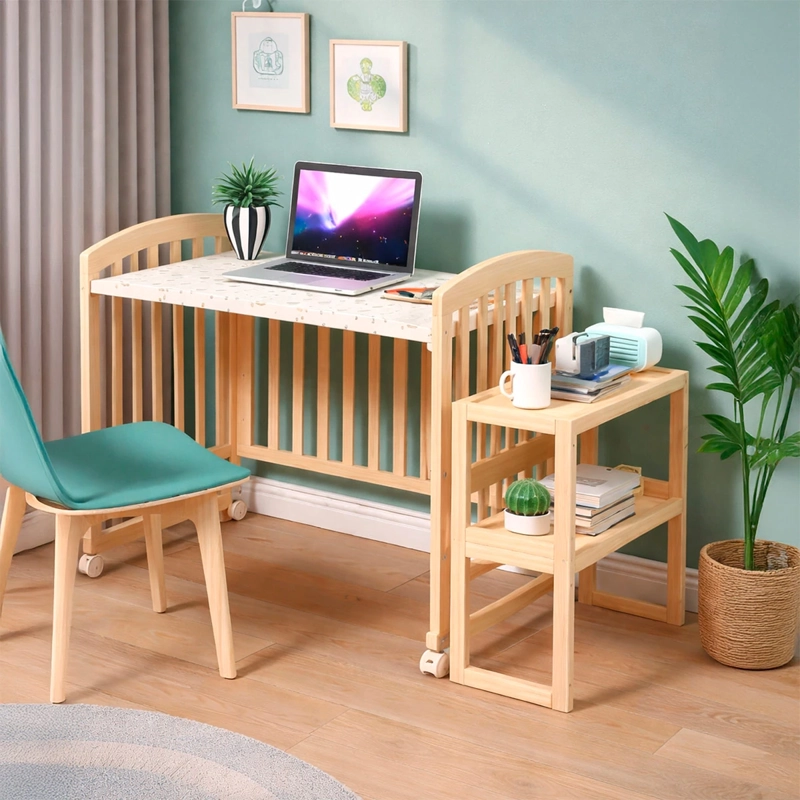 CUNA KIDSCOOL EVOLUTIVA MADERA 5 EN 1 CONVERT - 9