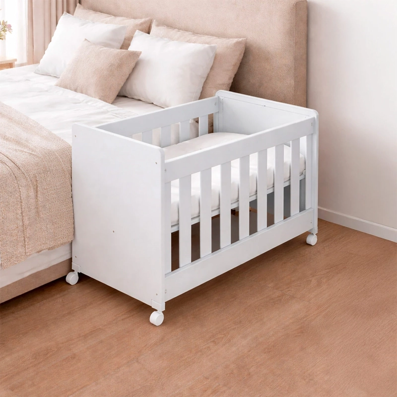 MINI CUNA KIDSCOOL 4 EN 1 CON COLCHÓN BLANCO - 7