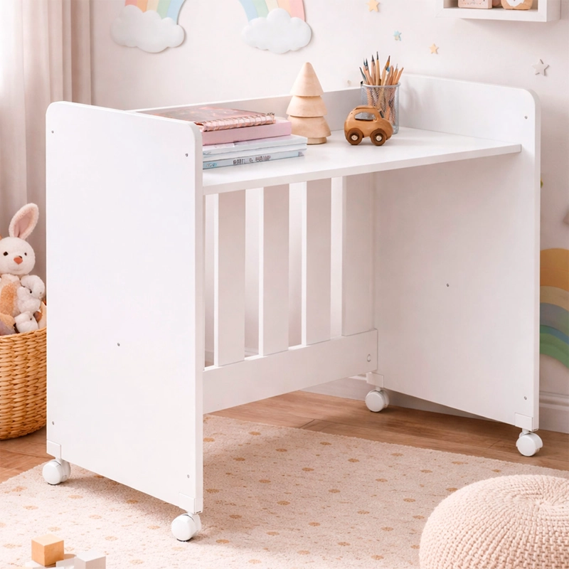 MINI CUNA KIDSCOOL 4 EN 1 CON COLCHÓN BLANCO - 10