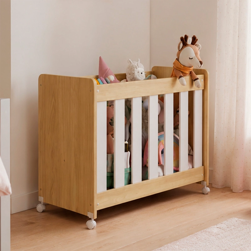 MINI CUNA KIDSCOOL 4 EN 1 CON COLCHÓN ROBLE - 7