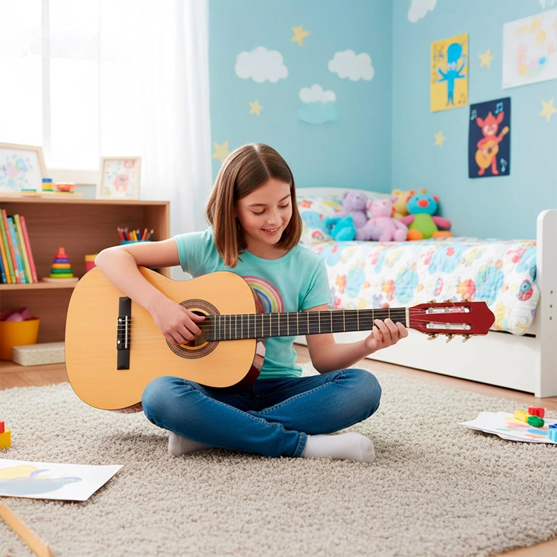 GUITARRA ACÚSTICA KIDSCOOL BLANCA - 2