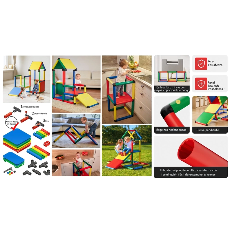 JUEGO MODULAR KIDSCOOL MONTESSORI 5 X 1 COLOR - 6