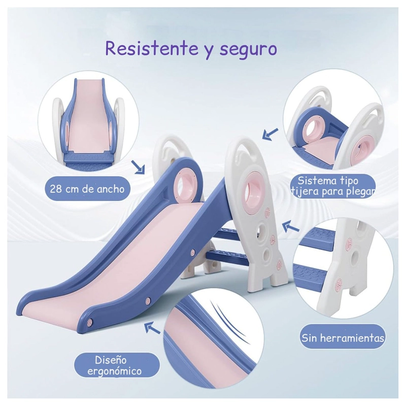 RESBALIN PLEGABLE KIDSCOOL ROSADO - 3
