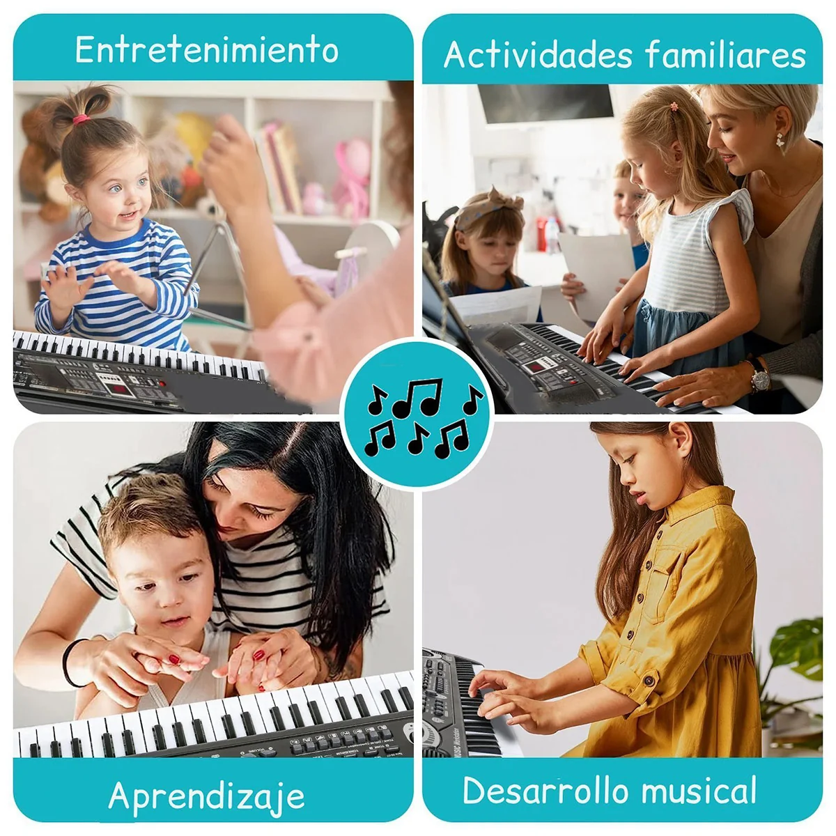 TECLADO ELECTRÓNICO KIDSCOOL PORTABLE 61 TECLAS - 3