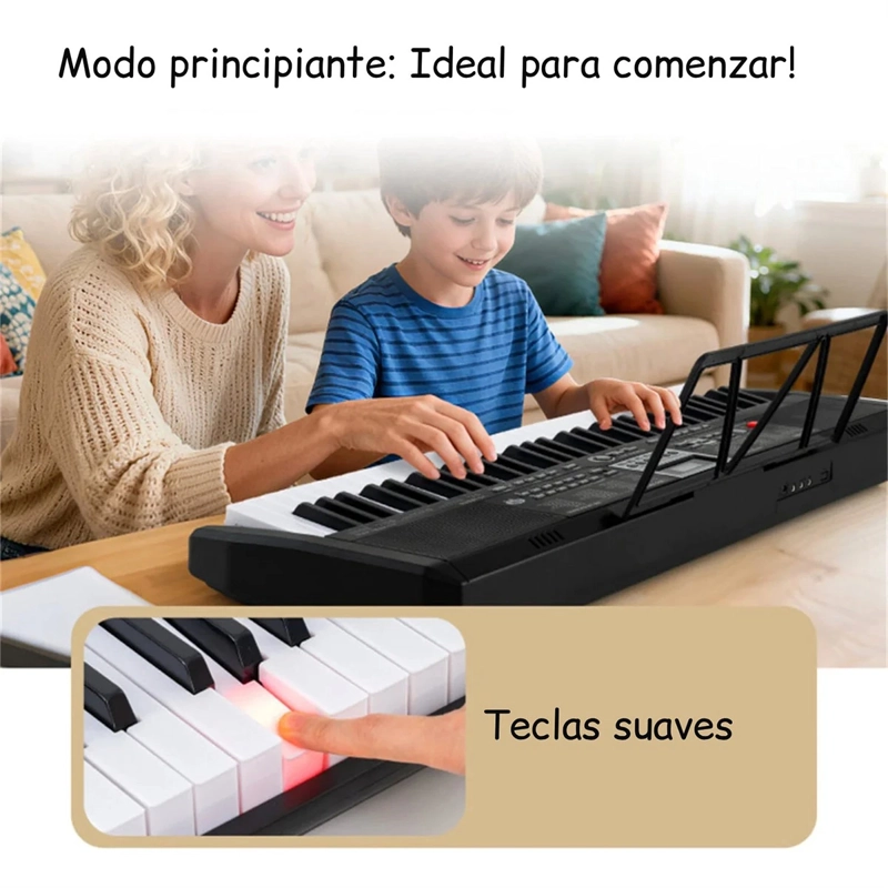 TECLADO ELECTRÓNICO KIDSCOOL PORTABLE 61 TECLAS - 4