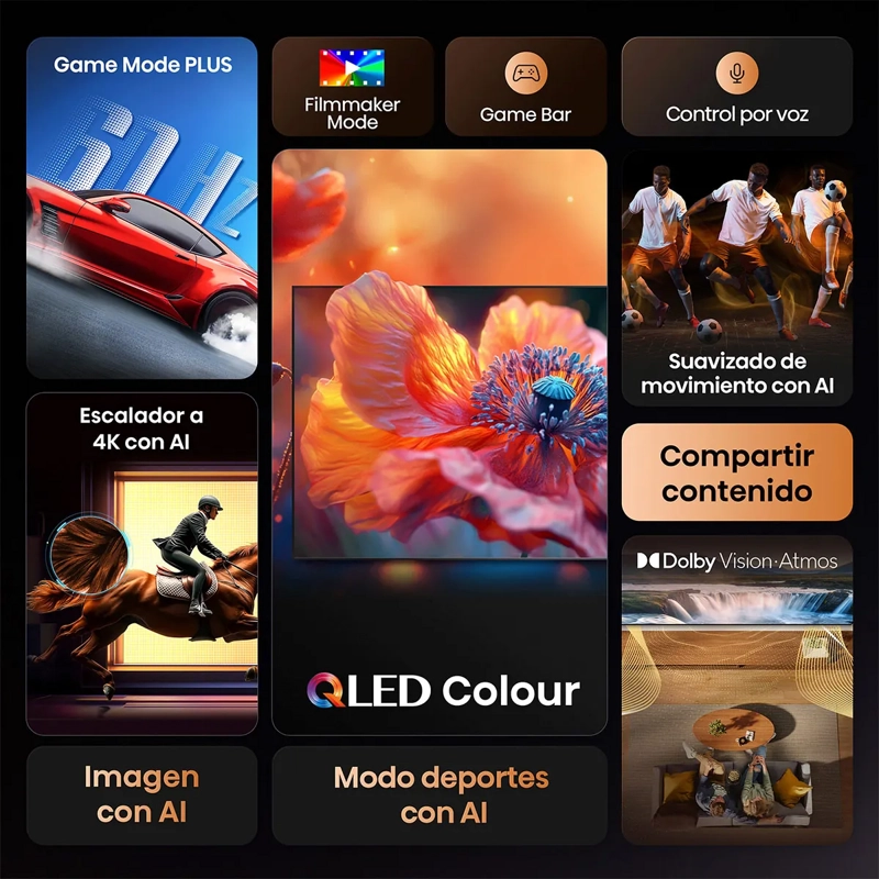 SMART TV HISENSE QLED 4K UHD 58” 58Q6QV - 4