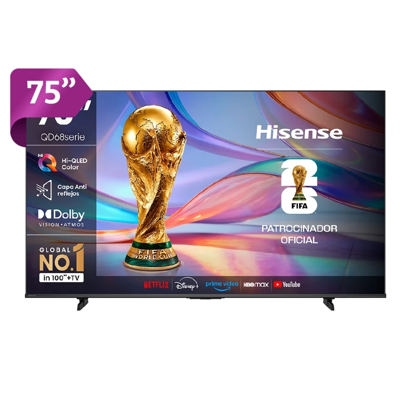 SMART TV HISENSE QLED 4K UHD 75” 75QD68SG - 1