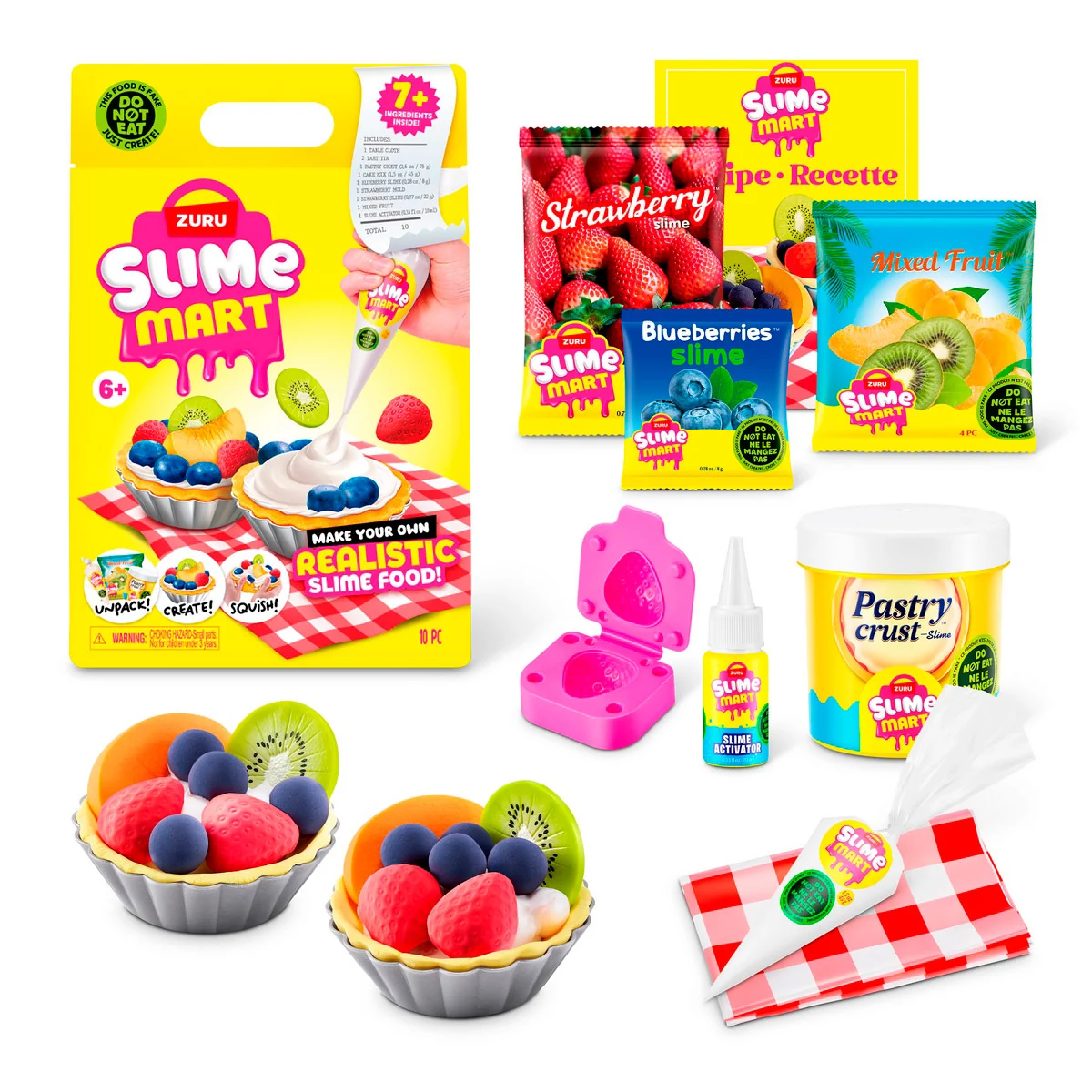 MASAS SLIME BOLSA DE COMPRA - TARTA DE FRUTAS - 1