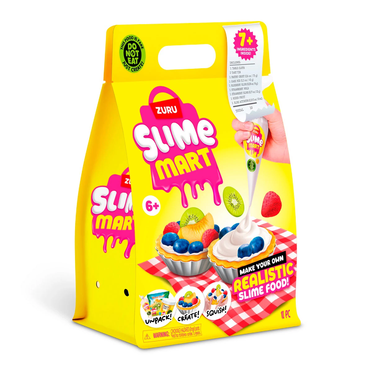 MASAS SLIME BOLSA DE COMPRA - TARTA DE FRUTAS - 2