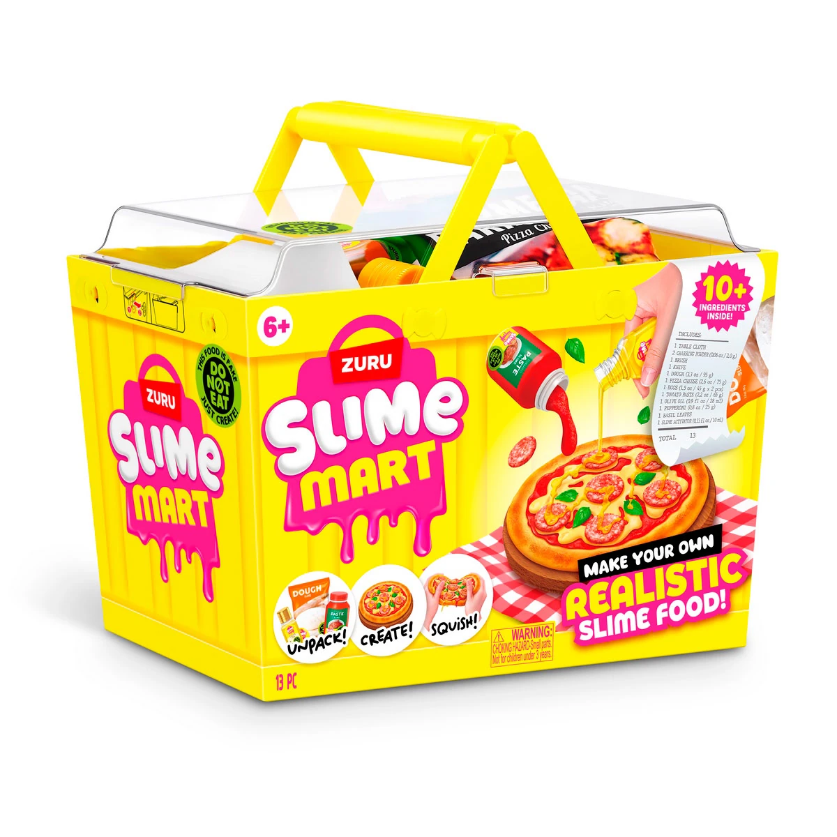 MASAS SLIME CANASTO DE COMPRA MART DE ZURU - PIZZA - 2