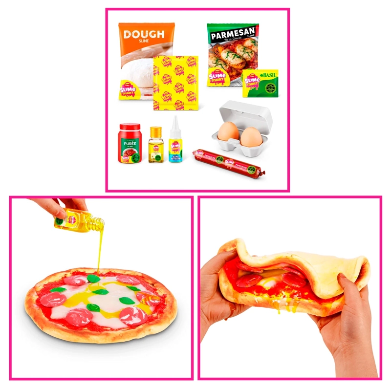 MASAS SLIME CANASTO DE COMPRA MART DE ZURU - PIZZA - 7