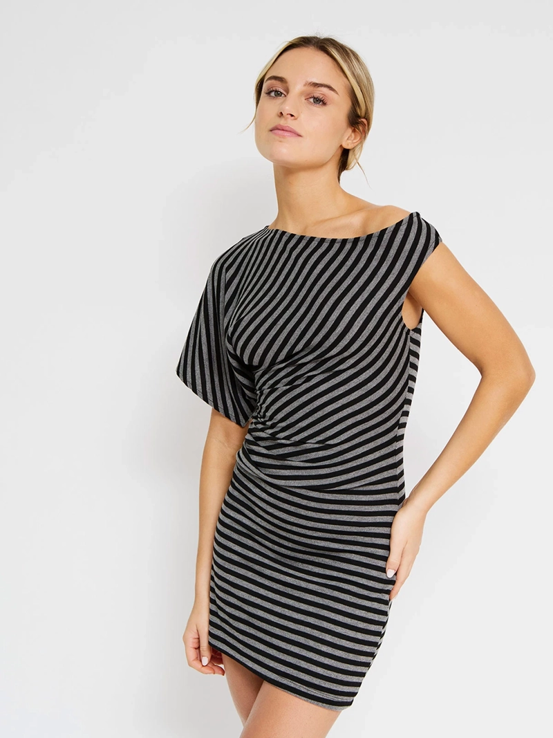 VESTIDO MUJER INDEX CORTO ASIMÉTRICO - 2