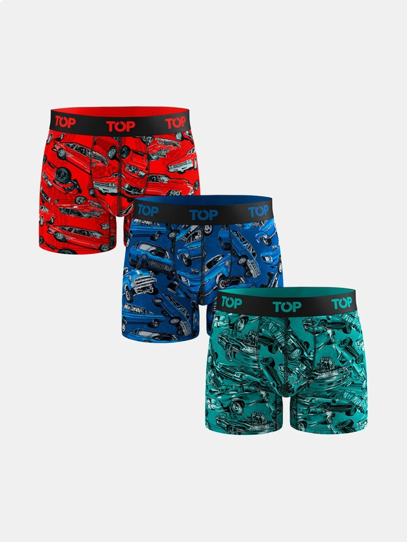 PACK X3 BÓXER HOMBRE TOP ALGODÓN  - 1